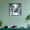 Snow Wolf-Full Round Diamond Painting 30*30CM