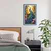 Peacock - Full Embroidery 3 Strands 11CT Stamped Cross Stitch - 40*70CM - Large Size