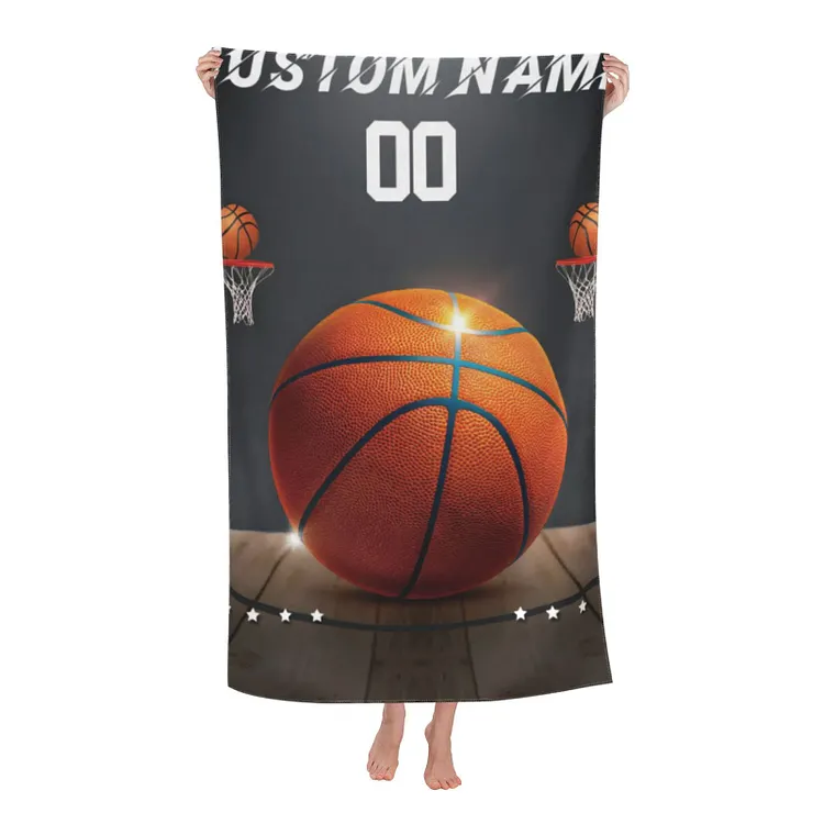 Personalized Basketball Beach Towel For Summer&Beach|DYTowel181