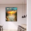 >SALE<Seascape 5D DIY Full Square Diamond Painting Rhinestone Beadwork (F008)