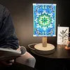 DIY Special Shaped Diamond Painting Wooden Stand LED Lamp Night Light Kit Bedside Small Desk Light Home Decoration Lamp