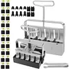 2Pcs Handheld Clod Maker Stainless Steel Soil Blocker Garden Yard Seeding Tool