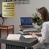 Wood Laptop Tray - Lap Tray with Cushion, Laptop Table for Sofa, Lap Desk for Laptop