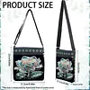 Diamond Painting Iridescent Rose Crossbody Bag Ethnic Style Handbag with Adjustable Strap
