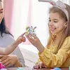 (US Local)PET Double Sided Special Shaped Easter Alphabet DIY Diamond Painting Keychain