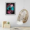 Ariel and Flounder - Full Round Diamond Painting-(Silhouette style)