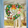 DIY Special Shaped Diamond Painting Wall Decor Wreath Hanging Kit(Love Snowman Cookie Man)