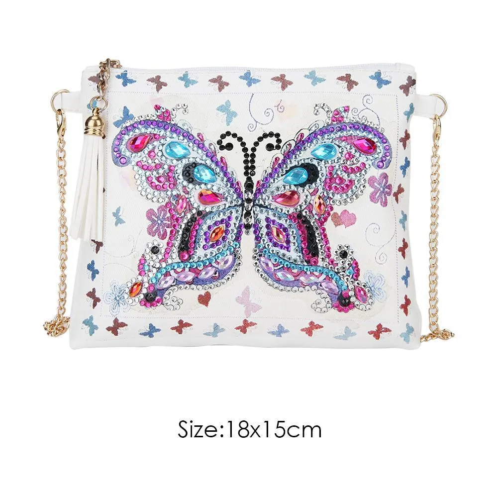 DIY Special Shaped Diamond Painting Girl Wallet Cross Stitch Coin Purse