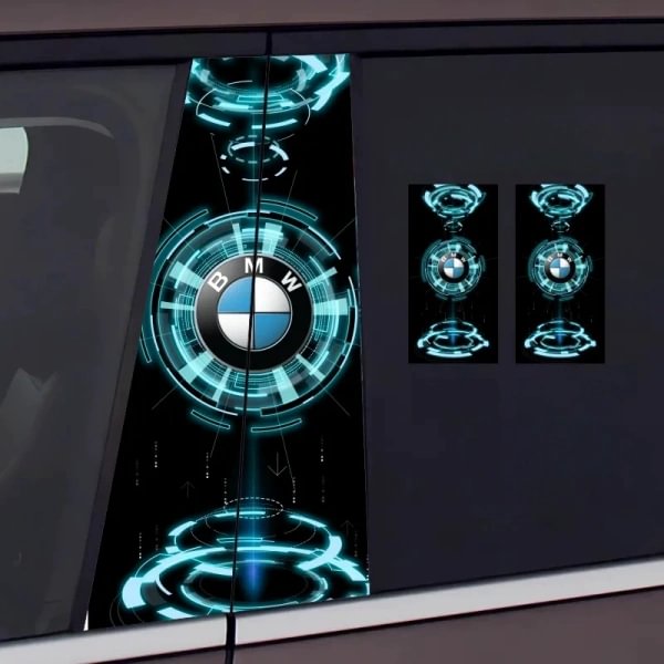 Car Center Column Car Logo Sticker Personality Creative B Column Protective Film