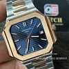 Patek Philippe Cubitus Rose gold and steel Two-Tone Sunburst Blue Dial 5821/1AR Super Clone