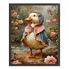 Peter Rabbit Duck-11CT Stamped Cross Stitch 40*50cm