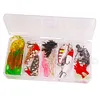 45pcs Fishing Lures Kit Soft and Hard Bait Hooks Swivels for Bass Pike Crank