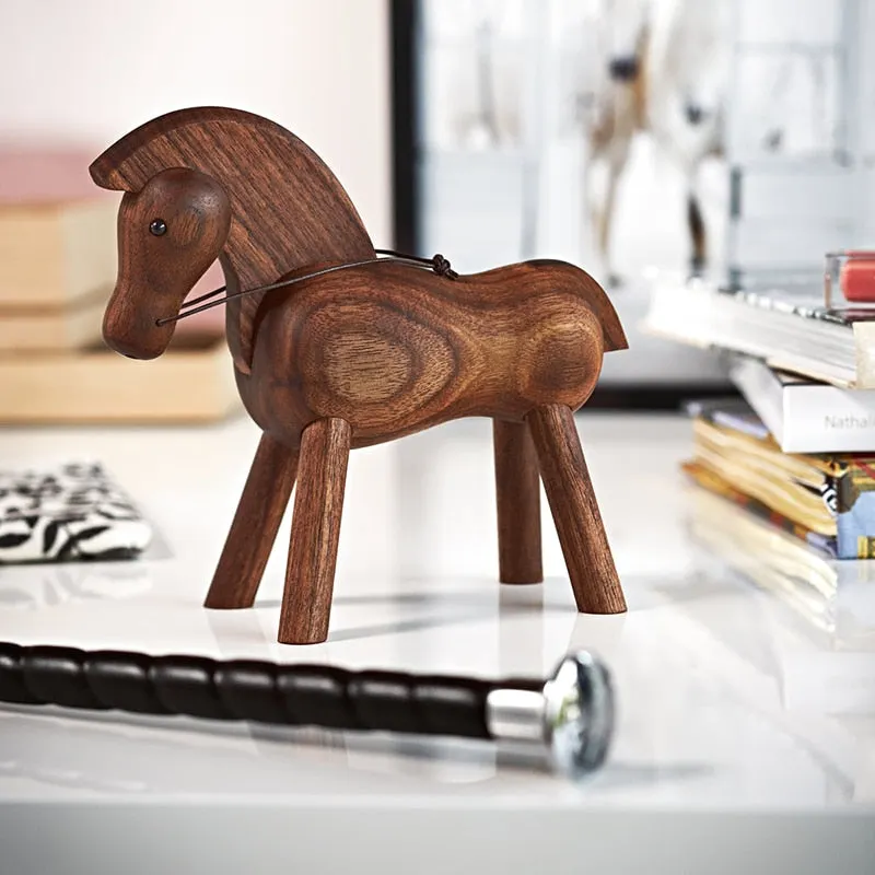 home decoration accessories walnut wood horse decoracao para casa decor decoracion hogar moderno  maison vintage decor figurine