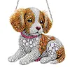 Diamond Painting Acrylic Double-side Big Dog Pendant Hanging Gem
