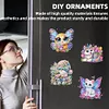 12PCS DIY Diamond Art Refrigerator Sticker Kits for Home Decor (Gnome)