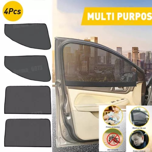Dronehint 4X Magnetic Car Side Front Rear Window Sun Shade Mesh Shield UV Protection Parts (For: Acura) Parts