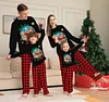 Halloween Family Parent-child Christmas Plaid Cartoon Pajamas