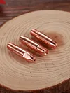 20pcs Gas Nozzle Copper Contact Tips Welding Nozzles for 24KD MIG Welding Torch
