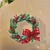 Diamond Painting Christmas Wreath Pendant