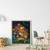 (Big Size)Anime  kiki's delivery service - 11CT Stamped Cross Stitch - 50*68cm