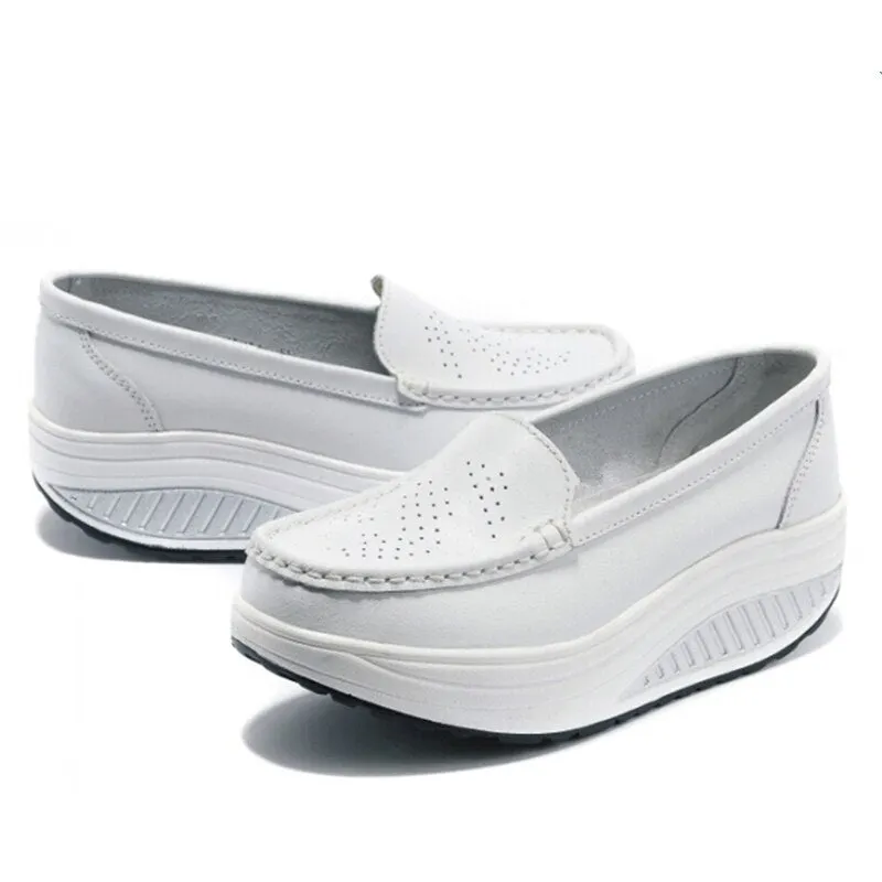 Athvotar Platform Shoes Ladies Shoes Comfortable Breathable Shoes Women Autumn Slip on Casual Women Sneakers Zapatos De 425-1