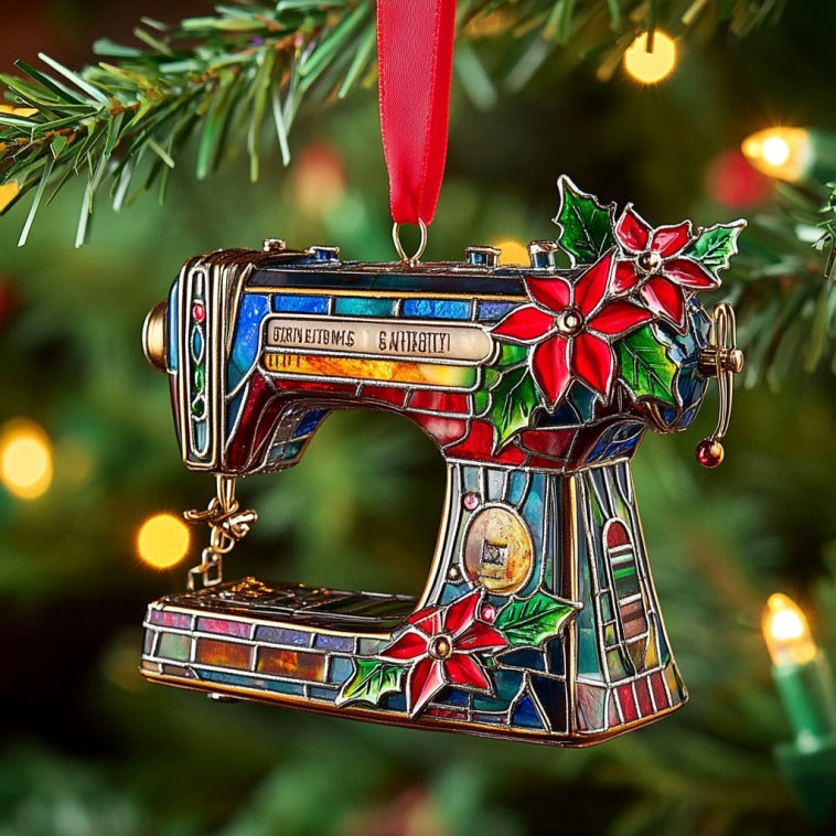 Colorful Sewing Machine XR1510015CL Christmas Ornament