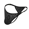 Men's Lace Thong Sexy Low Rise T-back G-string with Adjustable Stretch Waistband Comfortable Men's Thong Underwear