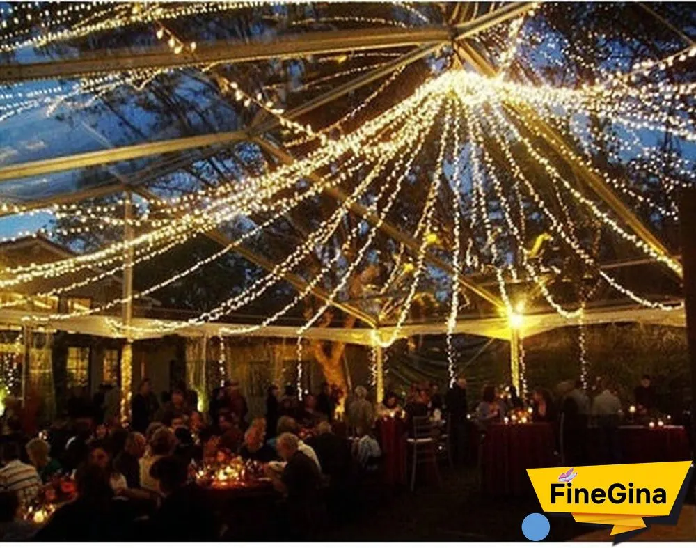 New 8 Modes Christmas Fairy Light Outdoor Waterproof AC 220V/110V 50M/20M/10M 500/200/100LED Fairy LED String Light Chirstmas String Garland For Xmas Wedding Christmas Party Holiday