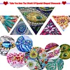 4 PCS Christmas Diamond Painting Placemat Kit for Home Kitchen Parties & Camping