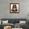 (US Local)Paint By Numbers Kit On Canvas DIY Oil Art Santa Claus Picture Home Decor40x40cm