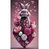 >SALE<5D DIY Full Round Drill Diamond Painting Rabbit Kit Home Decoration Art Craft