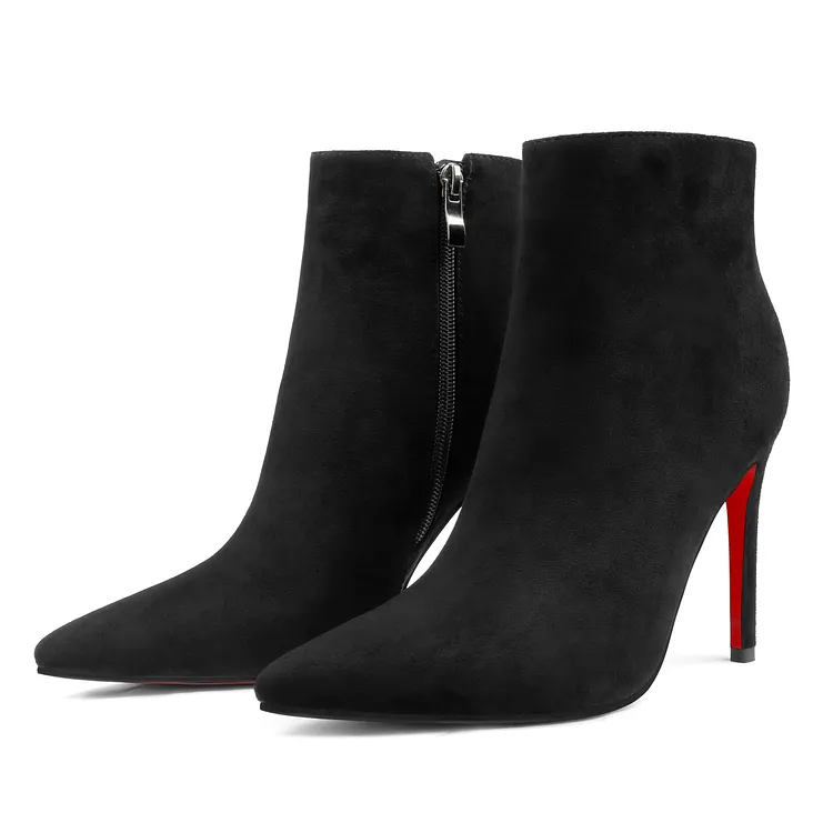 100mm Women's Fahion Ankle Boots Closed Pointed Toe Stilettos Heels VOCOSI VOCOSI