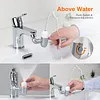 Small Fountain Faucet Extender, Multi-Angle Swivel Faucet with Four Water Flow Modes, M22/M24 Universal Adapter, Suitable for Kitchens and Bathrooms