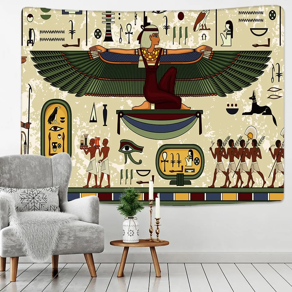 Ancient Egyptian Egypt Tapestry Wall Hanging Home Dorm Decor Bedspread Throw Art Home Decor
