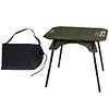 Foldable Camping Table High Low Dual-Use Table for Beach Hiking Fishing (Green)