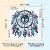Dreamcatcher Wolf-Partial Special Shaped Diamond Painting 30*30CM