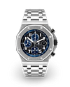 Chronograph Steel Mens Watch 42mm