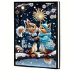 (US Local)50-Page A5 Hamster Diamond Painting Notebook for Adult Holiday Birthday Gift