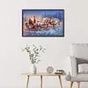 Diamond Painting-DIY Full Round Drill Santa Sleigh（60*40cm）
