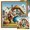 (Multi-Style) Old Couple-11CT Stamped Cross Stitch 40*40cm/15.75*15.75in