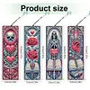 4Pcs Diamond Painting Skull Rose Bookmark for Reading Enthusiasts