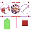 (US Local)Acrylic Special Shape Daisy Cross DIY Diamond Painting Hanging Pendants