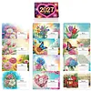 Diamond Painting Flowers 2027 Paper Calendar Monthly Flip Tabletop Calendar Kit