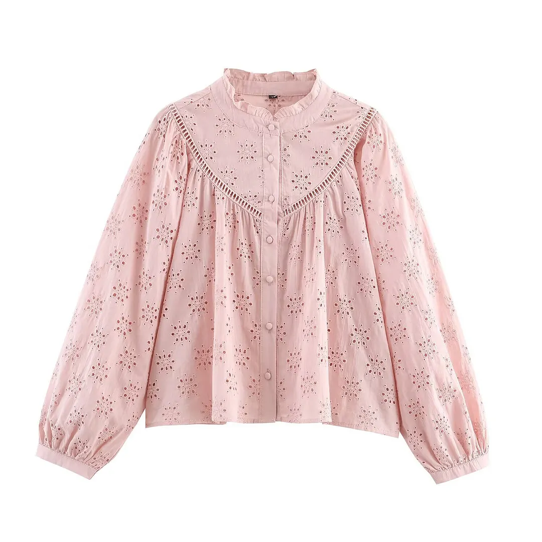 Billionm Billionm Women's New Chiffon Long-Sleeved Printed Dress 1005