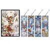 (US Local)Christmas Deer A5 Size Diamond Painting Notebook Set with 4Pcs Bookmark Gift