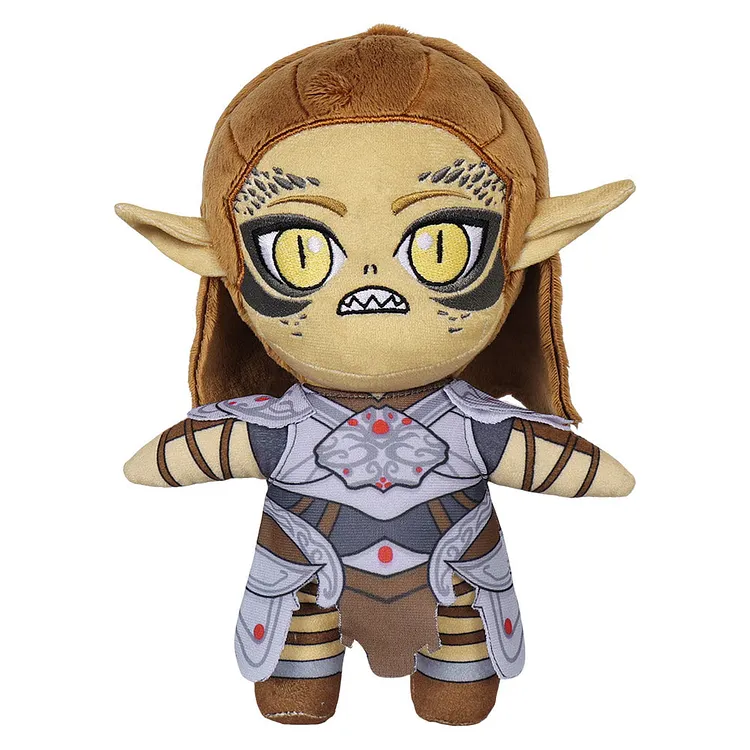Baldur's Gate Lae'zel Cosplay Plush Toys Cartoon Soft Stuffed Dolls Mascot Birthday Xmas Gift