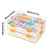 (US Local)2/4 Layers Craft Storage Containers Storage Box Art Craft Supply Bead Organizers Craft Tool