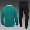 2024 Algeria Long Zipped Jacket Green Soccer Jersey 1:1 Thai Quality
