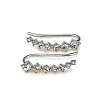 Clous d'oreilles diamant sept &eacute;toiles