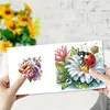 6Pcs Ladybug Bee Diamond Painting Greeting Card for Holiday Party Favors
